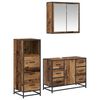 vidaXL Ensemble de mobilier de salle de bain 3 pc Bois Ancien