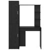 vidaXL Bureau 2 pcs Ch&ecirc;ne noir