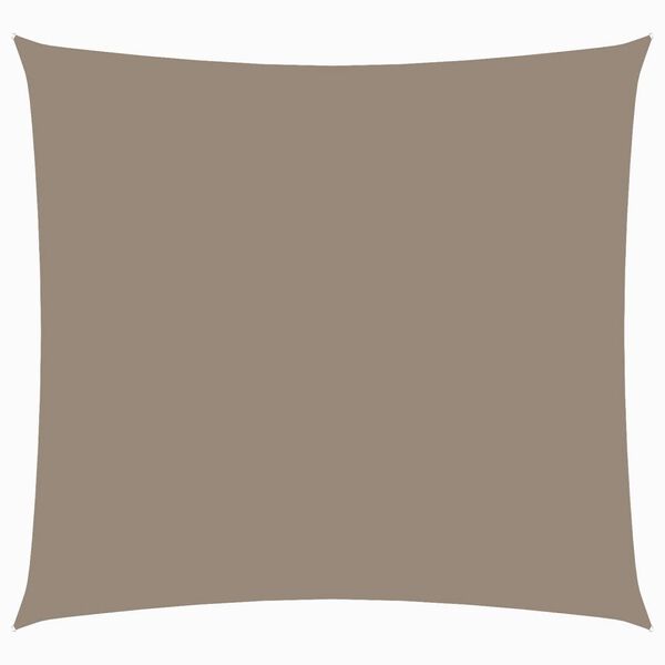 vidaXL Voile de parasol tissu oxford carré 6x6 m taupe