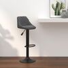 vidaXL Tabouret de bar Gris fonc&eacute; Velours