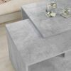 vidaXL Ensemble de tables basses 2 pcs Gris b&eacute;ton Bois d'ing&eacute;nierie