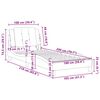 vidaXL Cadre de lit sans matelas Zadar noir et blanc 100x200 cm similicuir