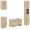 vidaXL Ensemble de 4 pi&egrave;ces d'armoires de salle de bain BREDA