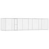 vidaXL Cage pour chien Argent&eacute; 800 x 200 x 200 cm Acier galvanis&eacute;