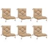 vidaXL Coussins de palette 6 pi&egrave;ces VIANEN 6 pc 100 % polyester Sable