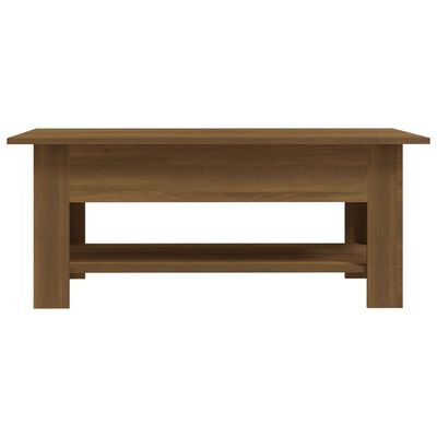 vidaXL Table basse chêne marron 102x55x42 cm bois d'ingénierie