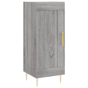 vidaXL Buffet Sonoma gris 34,5x34x90 cm Bois d'ing&eacute;nierie