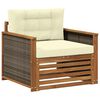 vidaXL Sofa de milieu ext&eacute;rieur Naturel