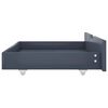 vidaXL Cadre de lit avec 2 tiroirs Gris Bois de pin massif 100x200 cm
