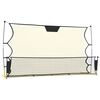 vidaXL Filet de rebond de football noir/jaune 183x85x120 cm polyester