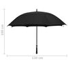 vidaXL Parapluie Noir 130 cm