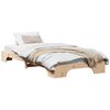 vidaXL Cadre de lit Naturel 100 x 200 cm Pin massif