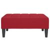 vidaXL Repose-pied Rouge bordeaux 78x56x32 cm Velours