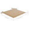 vidaXL Chaises de jardin avec coussins lot de 2 Bois d'acacia massif