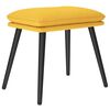 vidaXL Repose-pied Jaune moutarde 45x29,5x35 cm Tissu