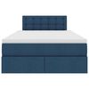 vidaXL Lit avec rangement et matelas avec matelas Bleu 120 x 200 cm