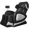 vidaXL Fauteuil de massage avec &eacute;cran Noir Similicuir