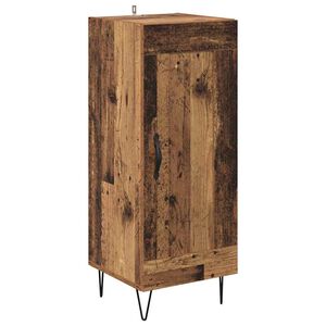 vidaXL Buffet Bois Ancien 34,5 x 34 x 90 cm Bois d'ing&eacute;nierie et fer