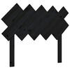 vidaXL T&ecirc;te de lit Noir 104x3x80,5 cm Bois massif de pin