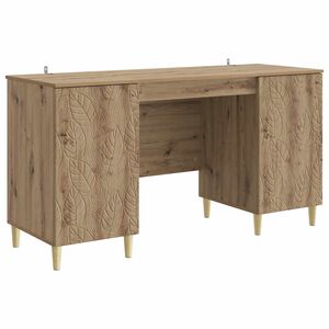vidaXL Bureau Ch&ecirc;ne artisanal Bois d'ing&eacute;nierie 142,5 x 50 x 75 cm
