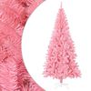 vidaXL Sapin de No&euml;l artificiel avec support rose 180 cm PVC