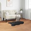 vidaXL Tapis en fausse Tafalla Noir 50 x 80 cm Polyester