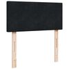 vidaXL Sommier &agrave; lattes de lit avec matelas Noir 90x200 cm Velours