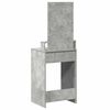vidaXL Table de Toilette Gris 50 x 41 x 140 cm Bois d'ing&eacute;nierie