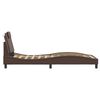 vidaXL Cadre de lit Viana avec LED sans matelas marron 80x200 cm