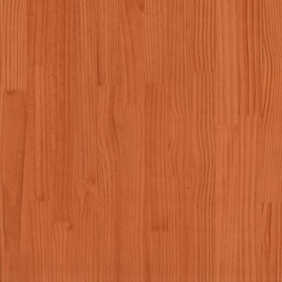 vidaXL Lit superposé cire marron 75x190 cm bois de pin massif