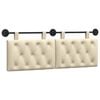 vidaXL T&ecirc;te de lit suspendue Cr&egrave;me Tissu