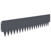 vidaXL Bordure de Pelouse 10 pc 103 x 25 cm m&eacute;tal Anthracite