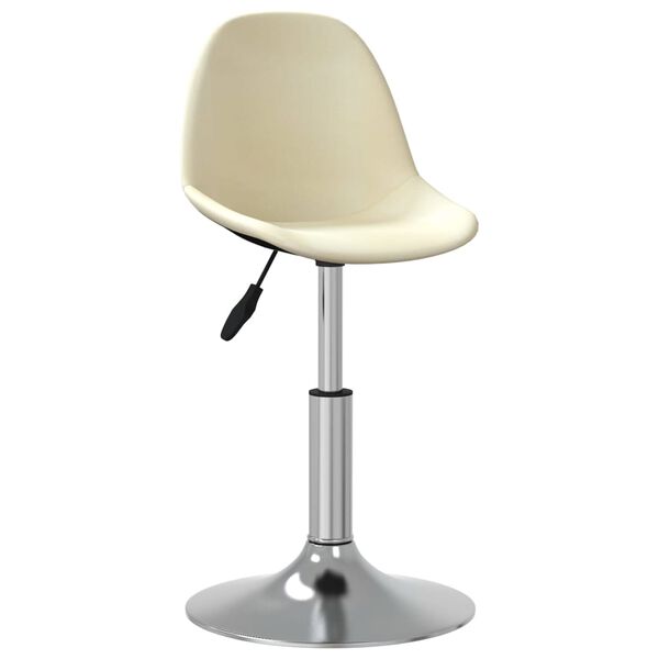 vidaXL Tabouret de bar Cr&egrave;me Tissu