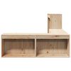 vidaXL Table de chevet avec bureau 222x107x75 cm bois de pin massif