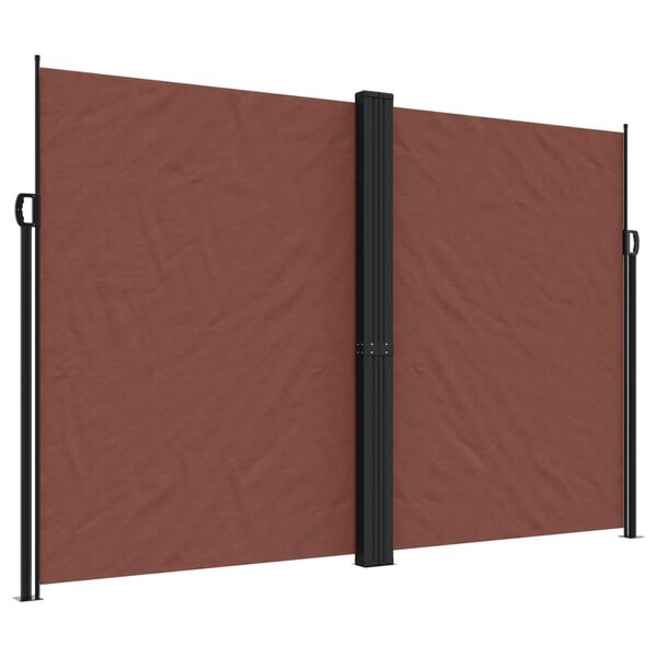 vidaXL Auvent lat&eacute;ral r&eacute;tractable marron 220x1000 cm