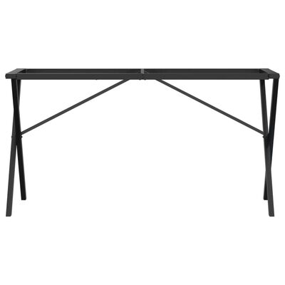 vidaXL Pieds de table à manger cadre en X 120x60x73 cm fonte