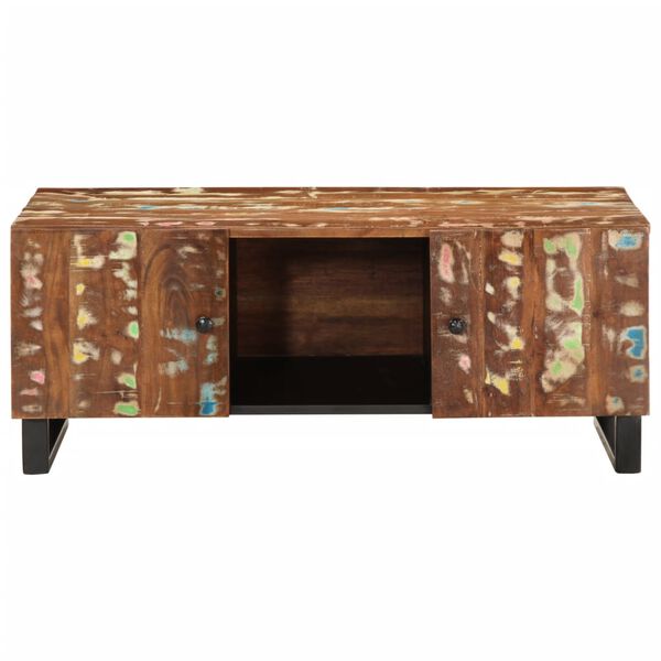 vidaXL Table basse 100x54x40 cm bois de r&eacute;cup&eacute;ration et d'ing&eacute;nierie