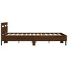 vidaXL Cadre de lit sans matelas ch&ecirc;ne marron 140x190 cm