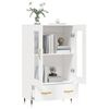 vidaXL Buffet haut blanc 69,5x31x115 cm bois d'ing&eacute;nierie