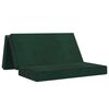 vidaXL Canap&eacute;-lit pliable 160 x 67 x 45 cm Vert fonc&eacute;