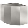 vidaXL Jardini&egrave;re d'Angle Argent&eacute; 60 x 60 x 50 cm Acier inoxydable