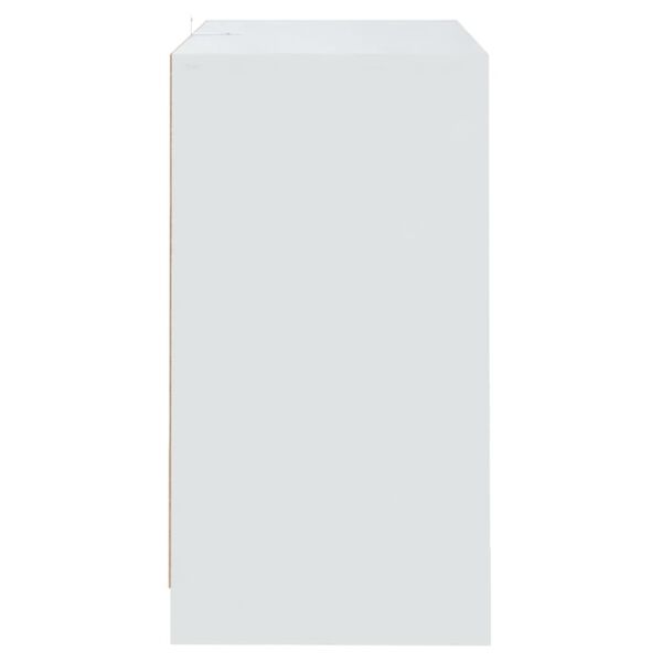 vidaXL Buffet Blanc 70x41x75 cm Bois d'ing&eacute;nierie