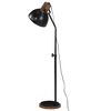 vidaXL Lampadaire 25 W noir 30x30x100-150 cm E27