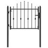 vidaXL Porte de Cl&ocirc;ture ASTEN 100 x 75 cm m&eacute;tal Noir Verrouillable