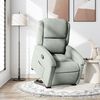 vidaXL Fauteuil inclinable Gris clair Velours