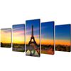 Set de toiles murales imprim&eacute;es Tour Eiffel 200 x 100 cm