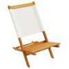 vidaXL Chaises de jardin pliantes lot de 6 tissu et bois massif