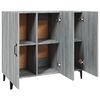 vidaXL Buffet sonoma gris 90x34x80 cm bois d'ingénierie