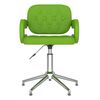 vidaXL Chaise pivotante de bureau Vert Similicuir