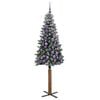 vidaXL Sapin de No&euml;l mince Vert 180 cm PVC et bois de pin massif